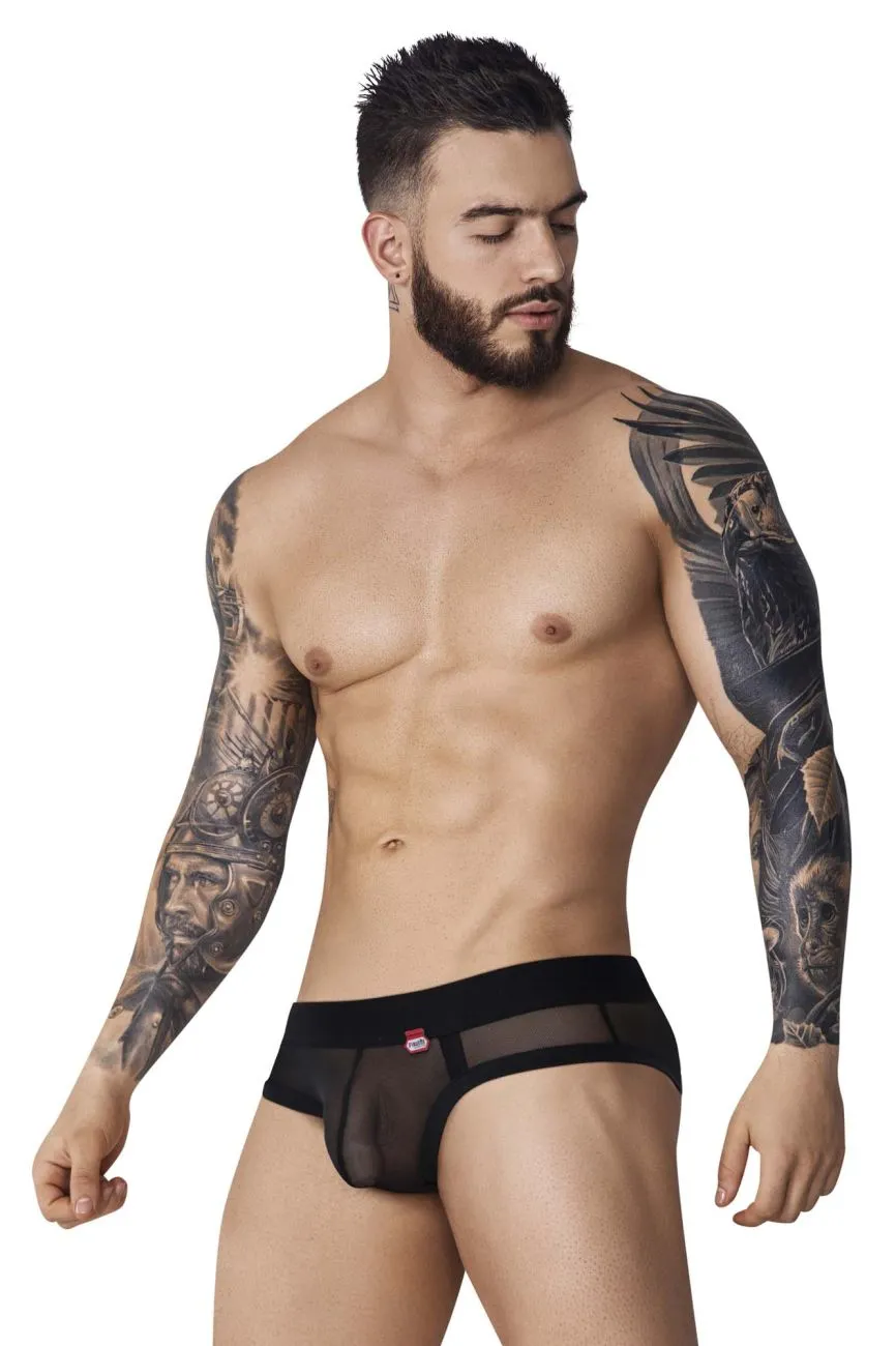 Bekleidung_Pikante_Herrenunterwäsche Pikante PIK 1091 Strapazierfähige Mesh-Slip Farbe Schwarz