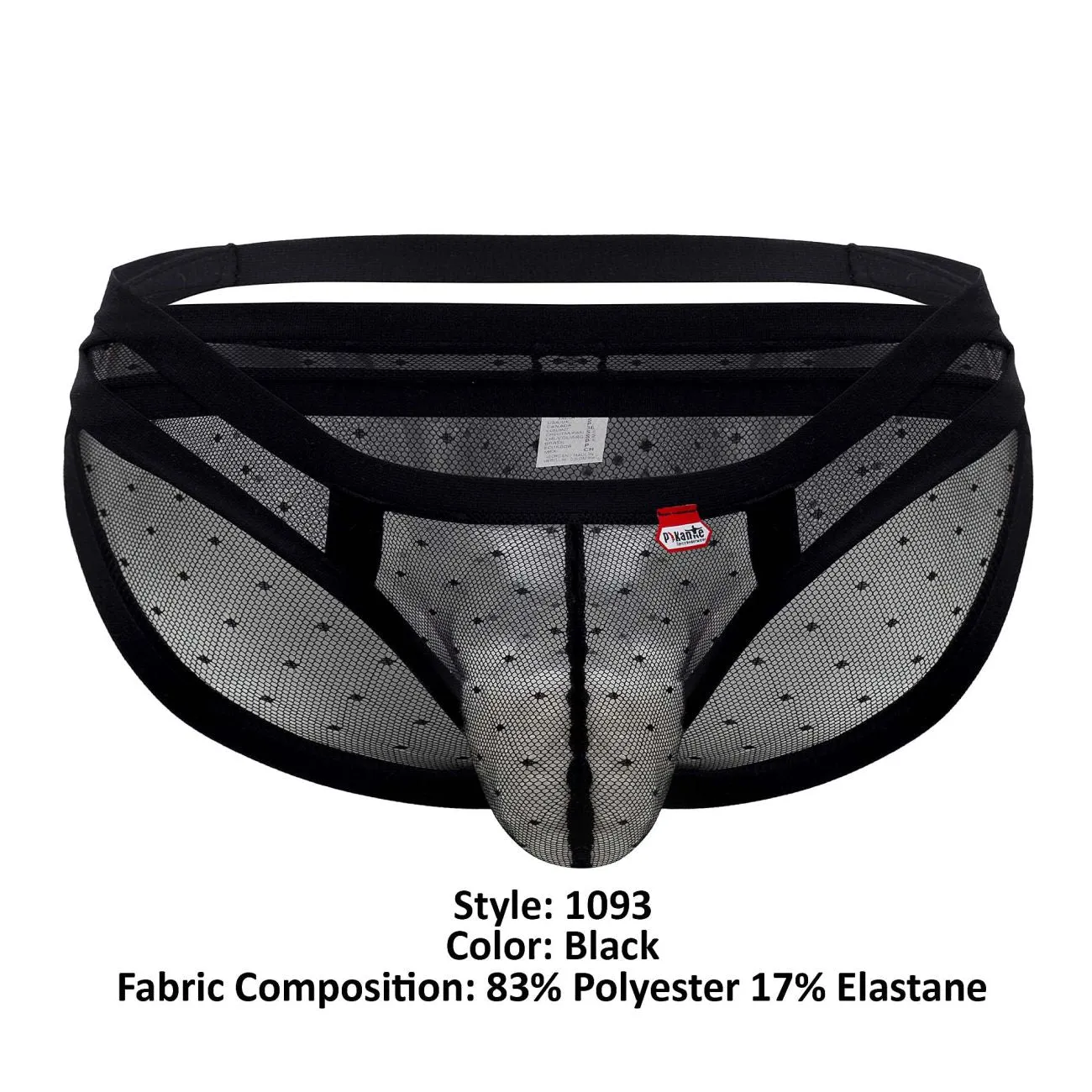 Bekleidung_Pikante_Herrenunterwäsche Pikante PIK 1093 Oomph Mesh Slips Farbe Schwarz