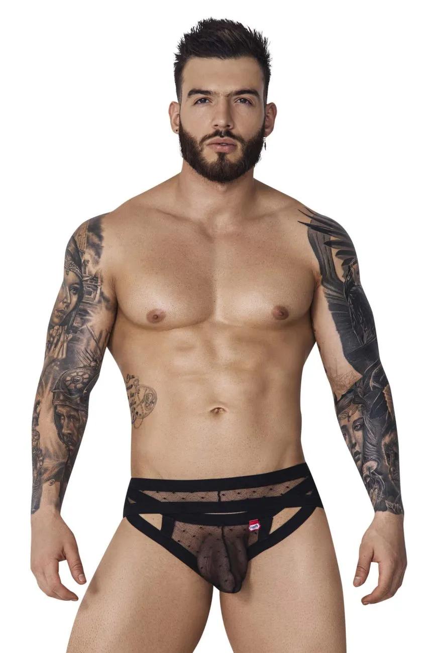 Bekleidung_Pikante_Herrenunterwäsche Pikante PIK 1093 Oomph Mesh Slips Farbe Schwarz