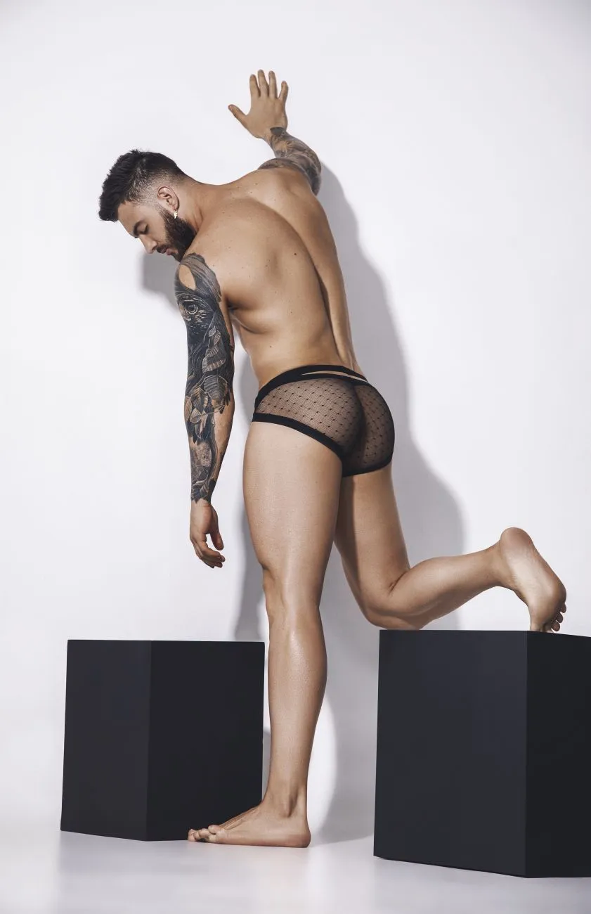 Bekleidung_Pikante_Herrenunterwäsche Pikante PIK 1093 Oomph Mesh Slips Farbe Schwarz