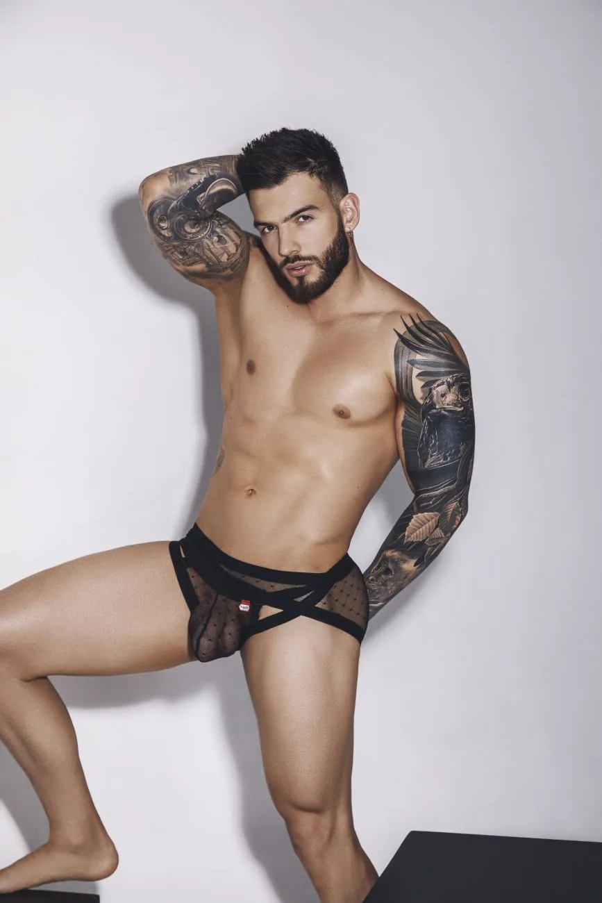 Bekleidung_Pikante_Herrenunterwäsche Pikante PIK 1093 Oomph Mesh Slips Farbe Schwarz