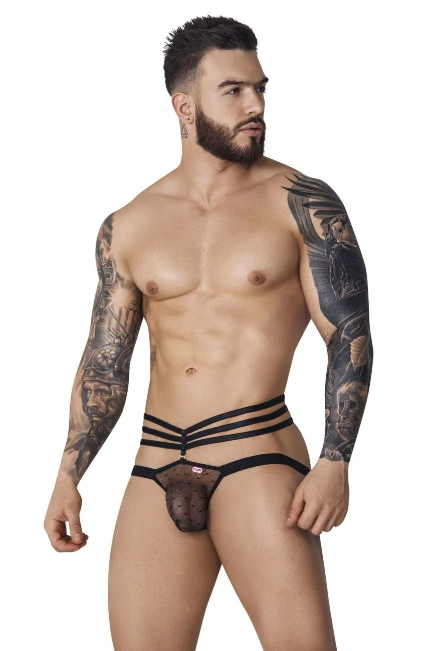 Bekleidung_Pikante_Herrenunterwäsche Pikante PIK 1095 Oomph Mesh Jockstrap Farbe Schwarz