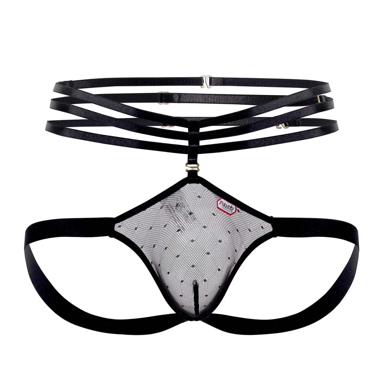 Bekleidung_Pikante_Herrenunterwäsche Pikante PIK 1095 Oomph Mesh Jockstrap Farbe Schwarz