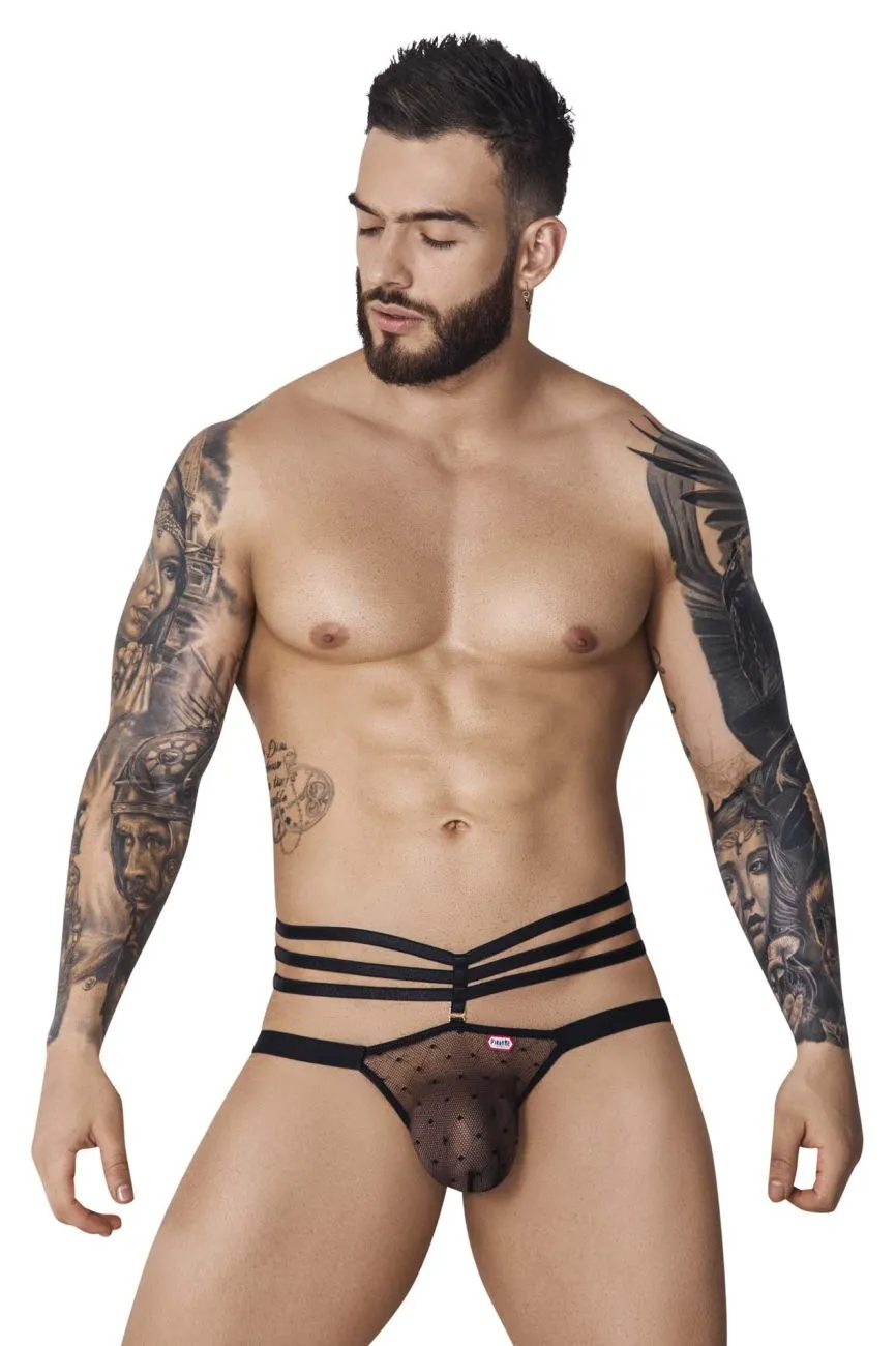 Bekleidung_Pikante_Herrenunterwäsche Pikante PIK 1095 Oomph Mesh Jockstrap Farbe Schwarz