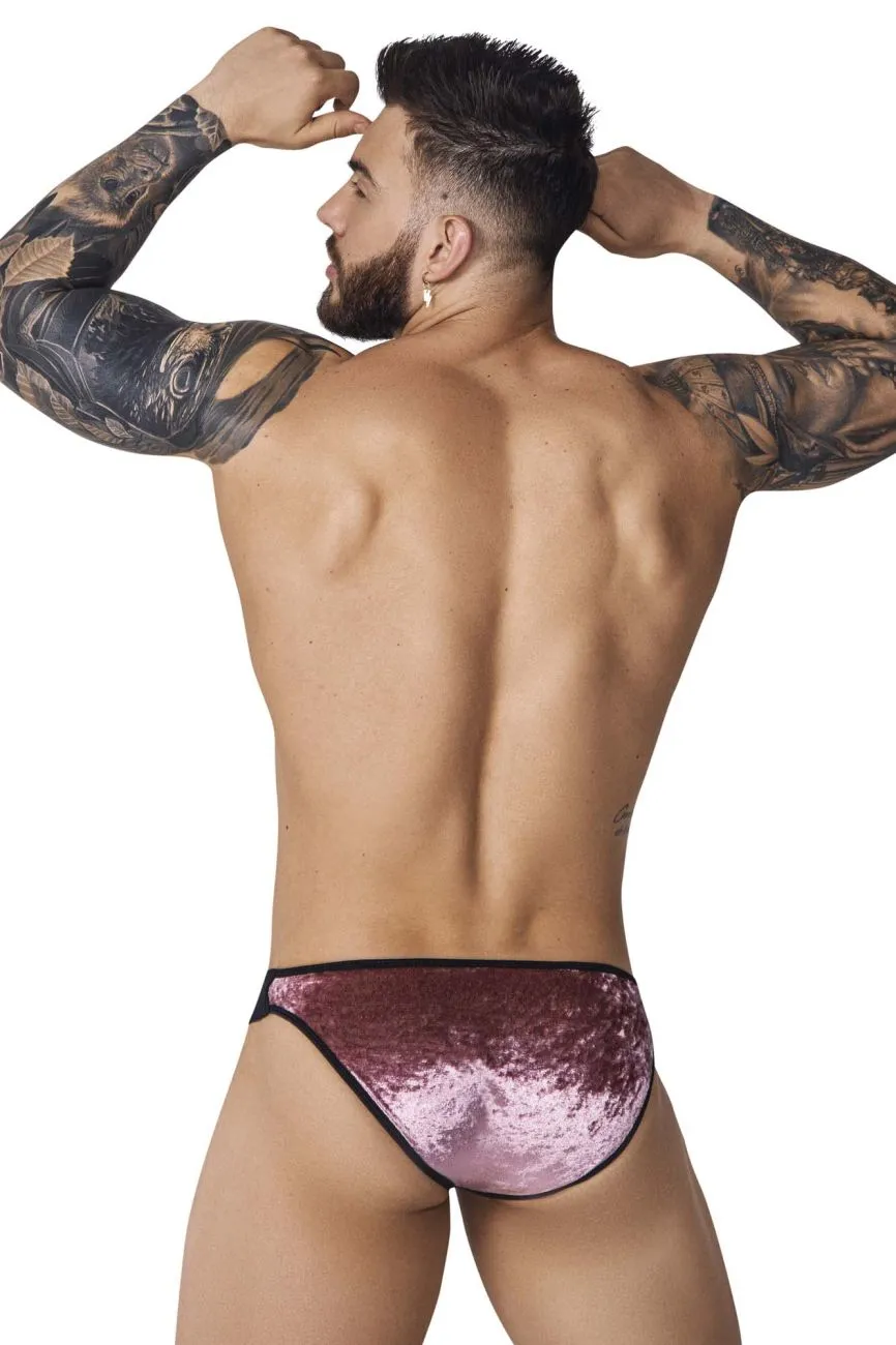 Bekleidung_Pikante_Herrenunterwäsche Pikante PIK 1098 Versteckter Samt-Bikini Farbe Rosa