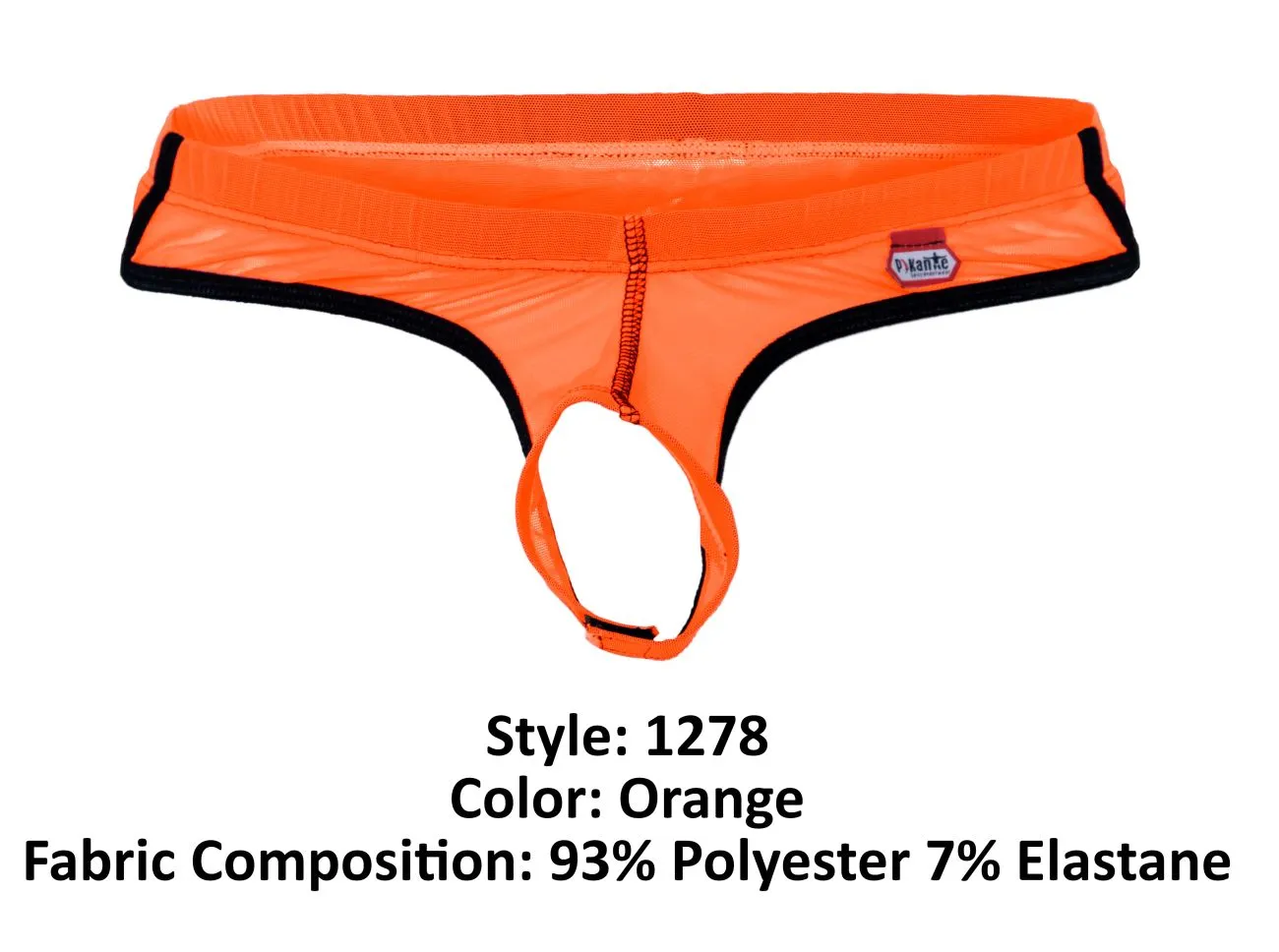Bekleidung_Pikante_Herrenunterwäsche Pikante PIK 1278 Sonar Ball Lifter Farbe Orange