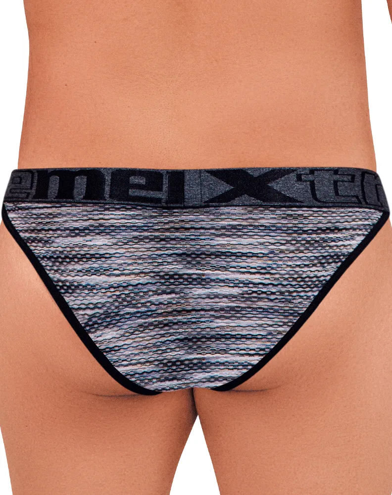 Clothing_Xtremen_Herrenunterwäsche Xtremen 91098x Mikrofasermesh-Bikini Schwarz