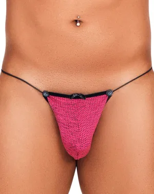 Clothing_Xtremen_Herrenunterwäsche Xtremen 91132 Bunte Mesh-Bikini Fuchsia