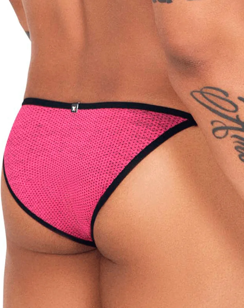 Clothing_Xtremen_Herrenunterwäsche Xtremen 91132 Bunte Mesh-Bikini Fuchsia