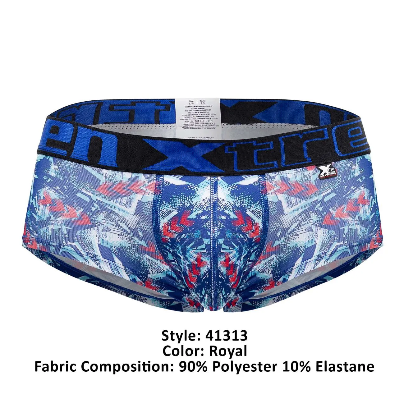 Clothing_Xtremen_Unterwäsche Xtremen 41313 Bedruckte Slipunterhose Farbe Royal