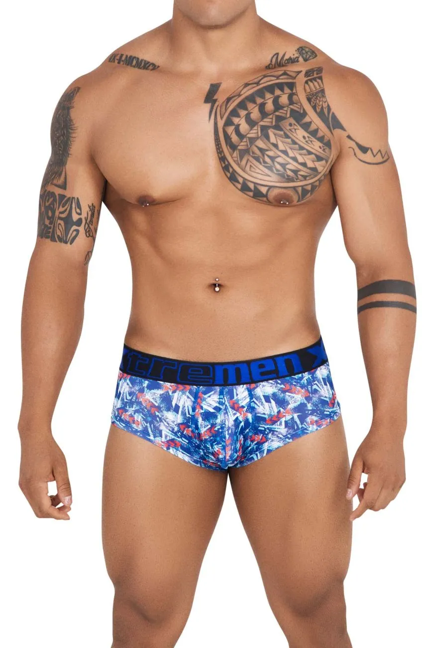 Clothing_Xtremen_Unterwäsche Xtremen 41313 Bedruckte Slipunterhose Farbe Royal