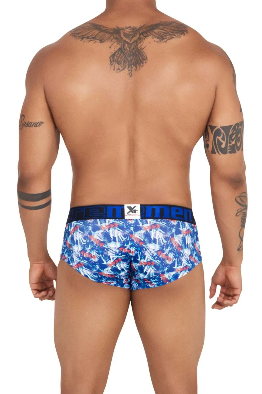 Clothing_Xtremen_Unterwäsche Xtremen 41313 Bedruckte Slipunterhose Farbe Royal