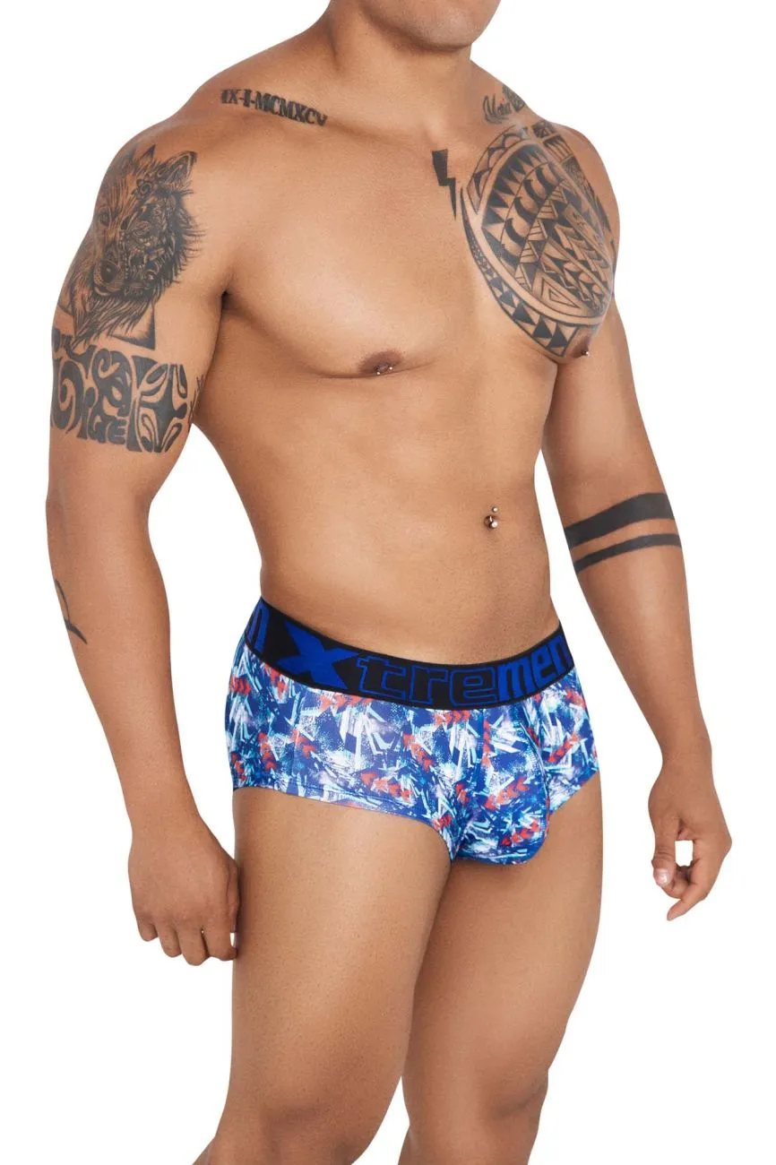 Clothing_Xtremen_Unterwäsche Xtremen 41313 Bedruckte Slipunterhose Farbe Royal
