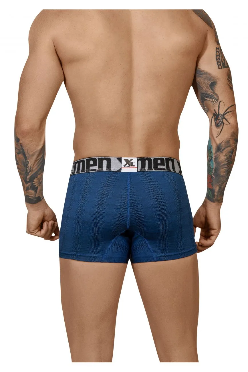 Clothing_Xtremen_Unterwäsche Xtremen 51451C Geometrischer Jacquard-Trunk Farbe Blau