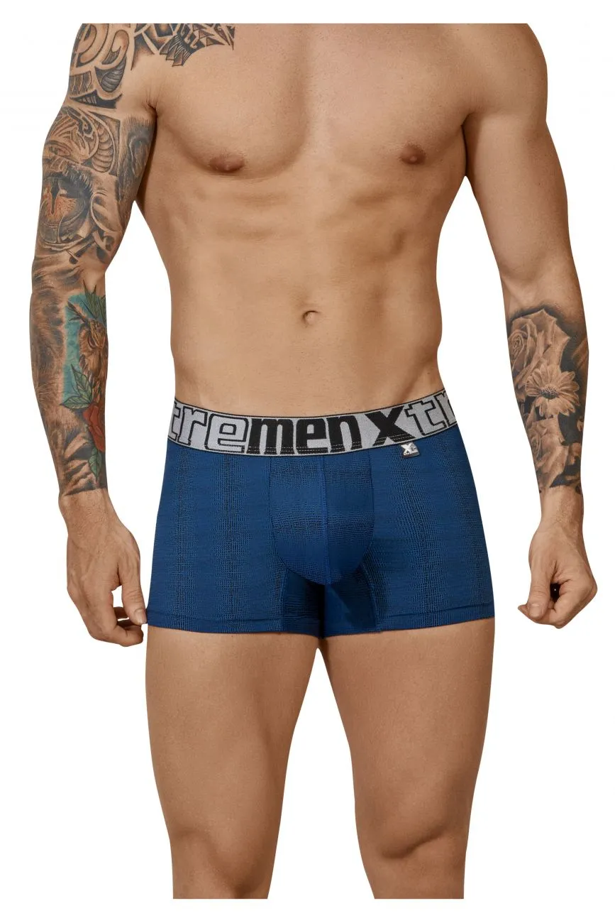 Clothing_Xtremen_Unterwäsche Xtremen 51451C Geometrischer Jacquard-Trunk Farbe Blau