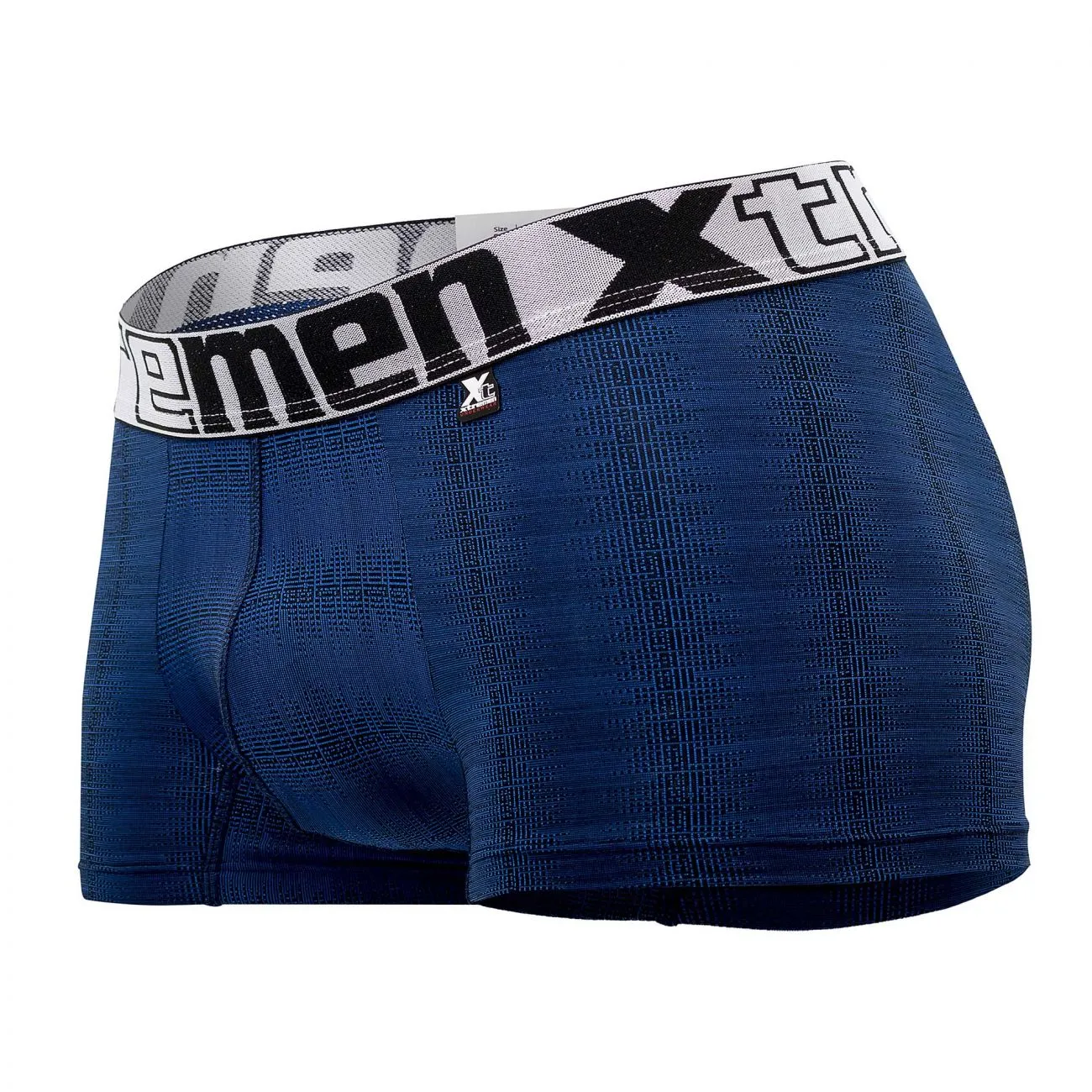 Clothing_Xtremen_Unterwäsche Xtremen 51451C Geometrischer Jacquard-Trunk Farbe Blau