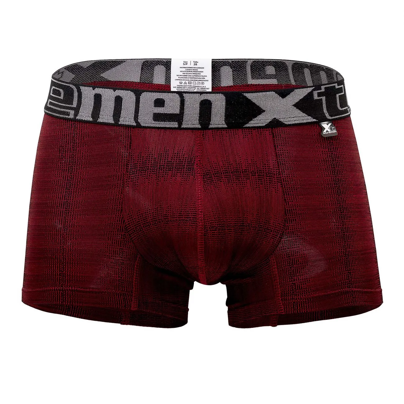 Clothing_Xtremen_Unterwäsche Xtremen 51451C Geometrischer Jacquard Slip Farbe Rot