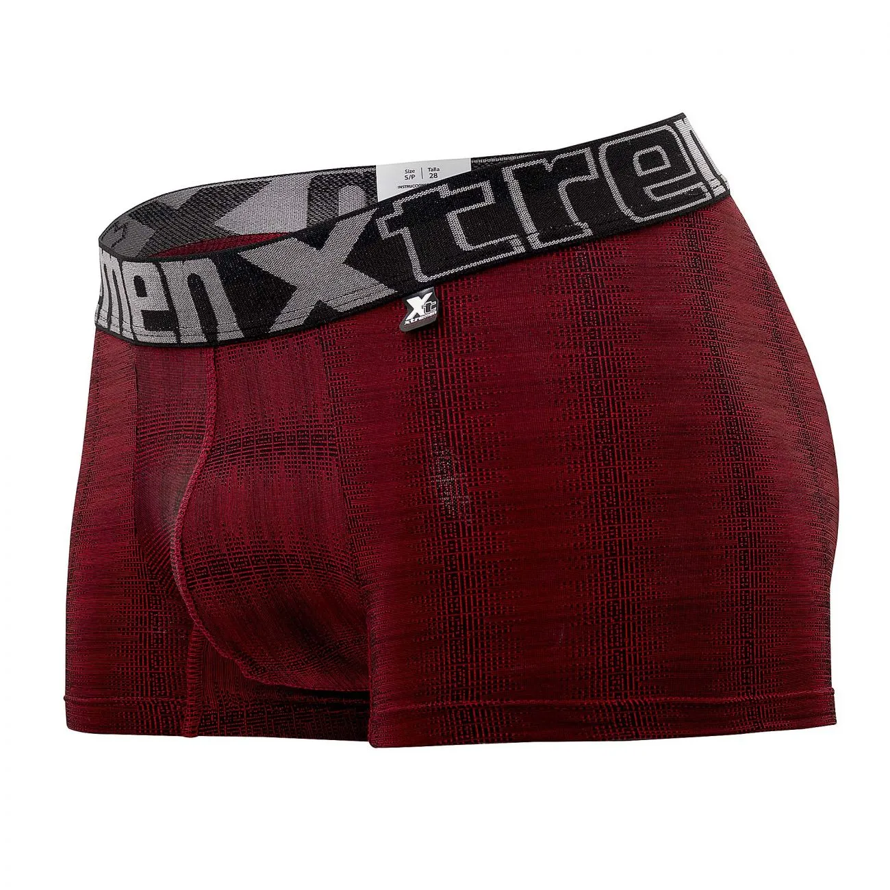 Clothing_Xtremen_Unterwäsche Xtremen 51451C Geometrischer Jacquard Slip Farbe Rot