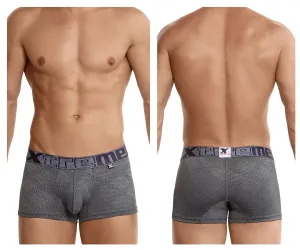 Clothing_Xtremen_Underwear Xtremen 54446C Jacquard Stripes Boxer Briefs Color Gray