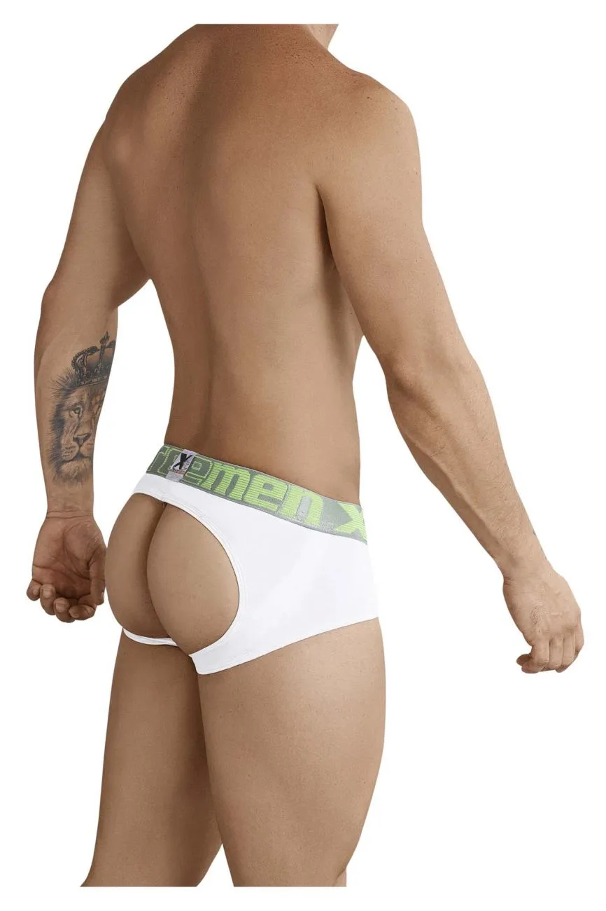 Clothing_Xtremen_Unterwäsche Xtremen 91032 Poheber Jockstrap Farbe Weiß-Silber