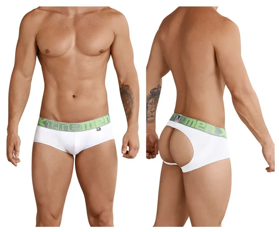 Clothing_Xtremen_Unterwäsche Xtremen 91032 Poheber Jockstrap Farbe Weiß-Silber