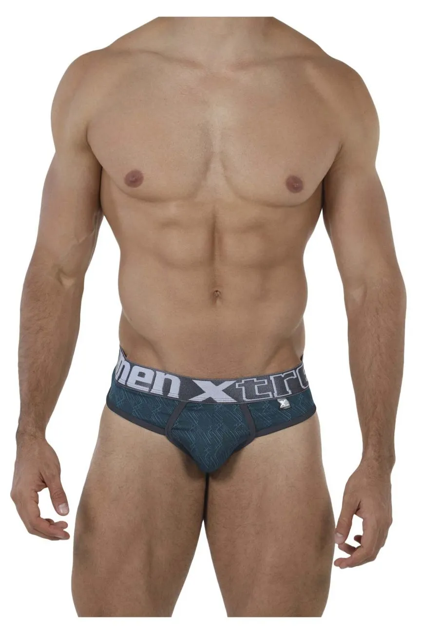 Clothing_Xtremen_Unterwäsche Xtremen 91073 Mikrofaser-Jacquard-Tangas Farbe Jade