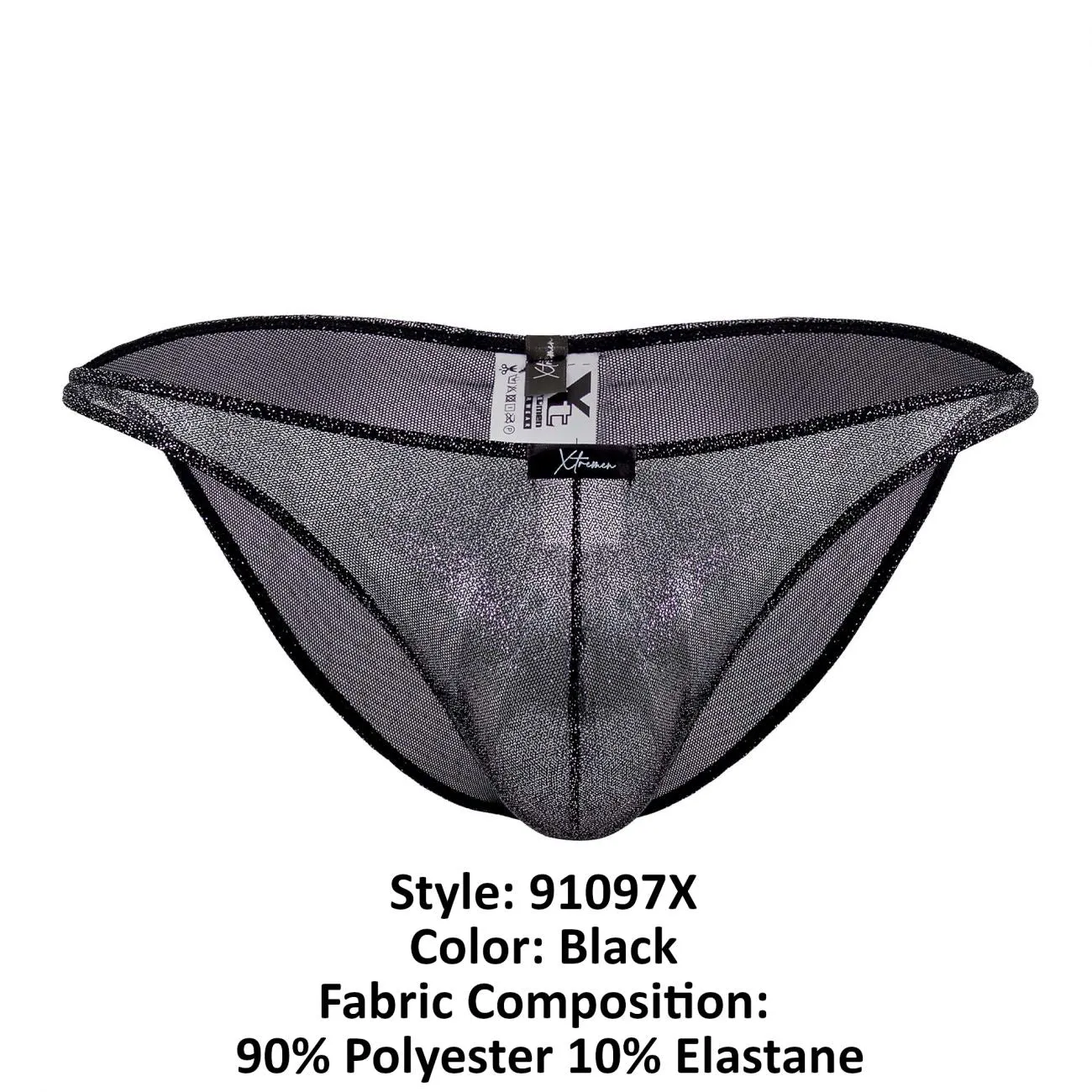 Clothing_Xtremen_Unterwäsche Xtremen 91097X Mikrofaser-Bikini Farbe Schwarz