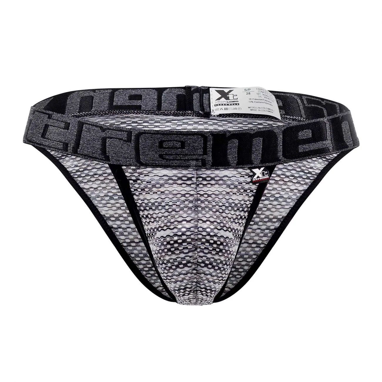 Clothing_Xtremen_Unterwäsche Xtremen 91098 Mikrofasermesh-Bikini Farbe Schwarz