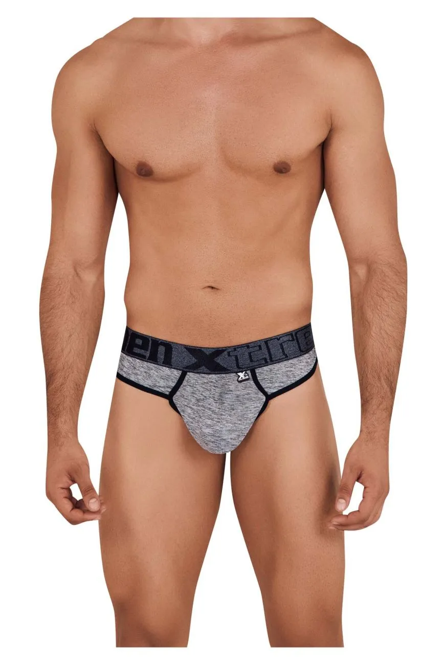 Clothing_Xtremen_Unterwäsche Xtremen 91101 Mikrofaser Tangas Farbe Jasper Grau