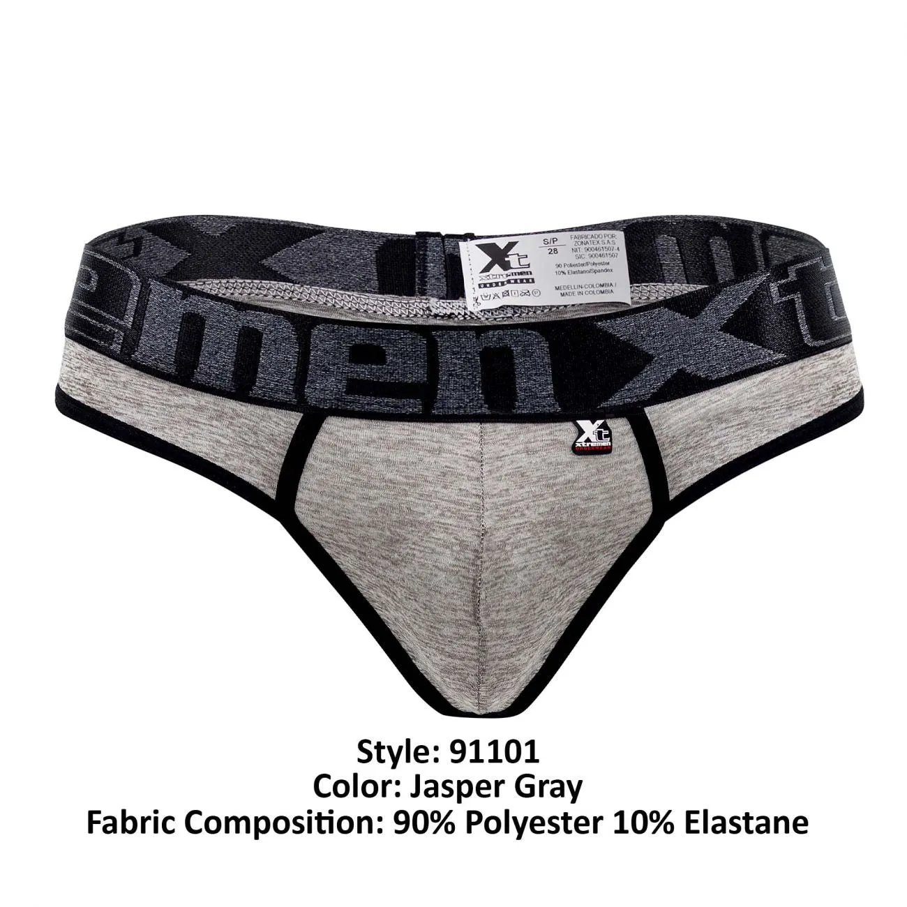 Clothing_Xtremen_Unterwäsche Xtremen 91101 Mikrofaser Tangas Farbe Jasper Grau