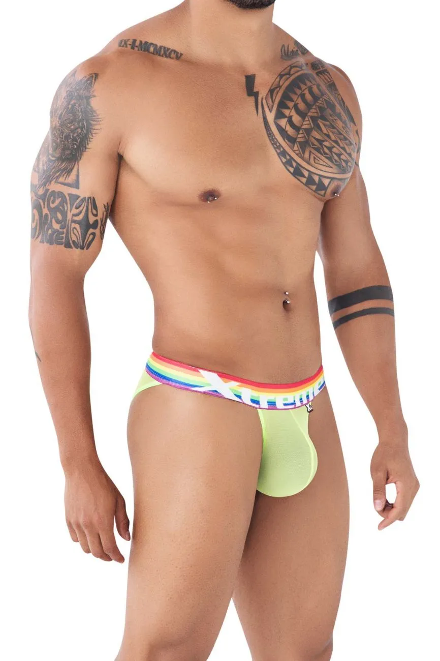 Clothing_Xtremen_Unterwäsche Xtremen 91104 Pride Mesh Bikini Farbe Neon Grün