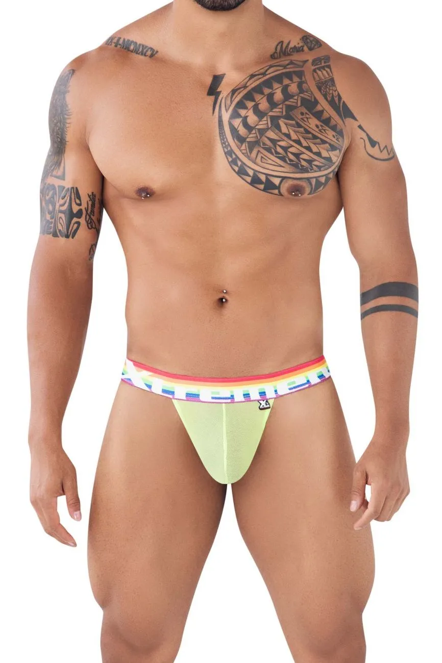 Clothing_Xtremen_Unterwäsche Xtremen 91104 Pride Mesh Bikini Farbe Neon Grün