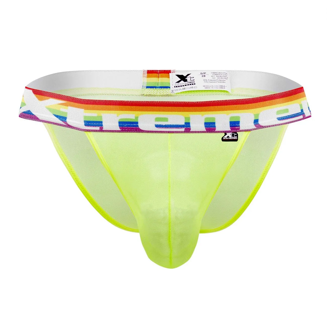 Clothing_Xtremen_Unterwäsche Xtremen 91104 Pride Mesh Bikini Farbe Neon Grün