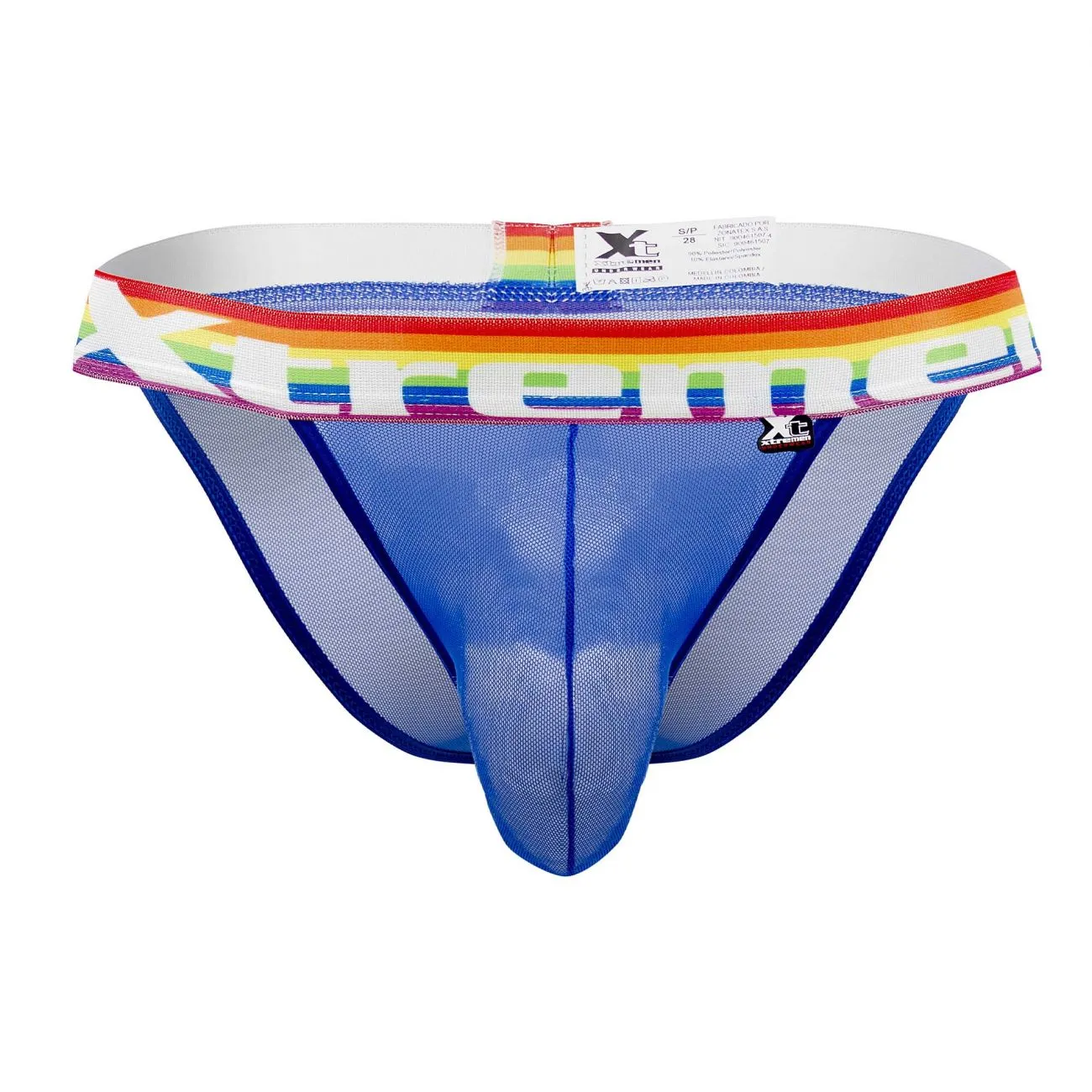 Clothing_Xtremen_Unterwäsche Xtremen 91104 Pride Mesh Bikini Farbe Royal
