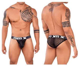 Clothing_Xtremen_Unterwäsche Xtremen 91117 Spitzen-Bikini Farbe Schwarz