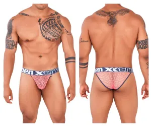 Clothing_Xtremen_Unterwäsche Xtremen 91117 Spitzen-Bikini Farbe Koralle