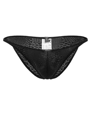Clothing_Xtremen_Unterwäsche Xtremen 91121 Sinnlicher Spitzen-Bikini Schwarz
