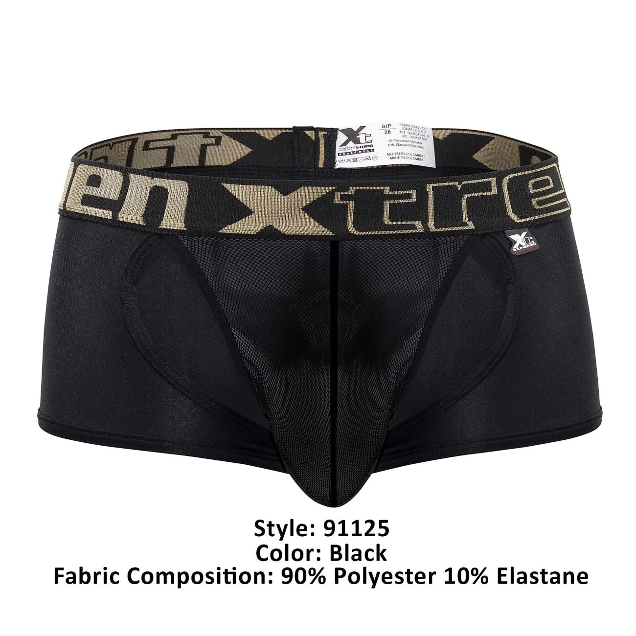 Clothing_Xtremen_Unterwäsche Xtremen 91125 Mesh Slip Farbe Schwarz
