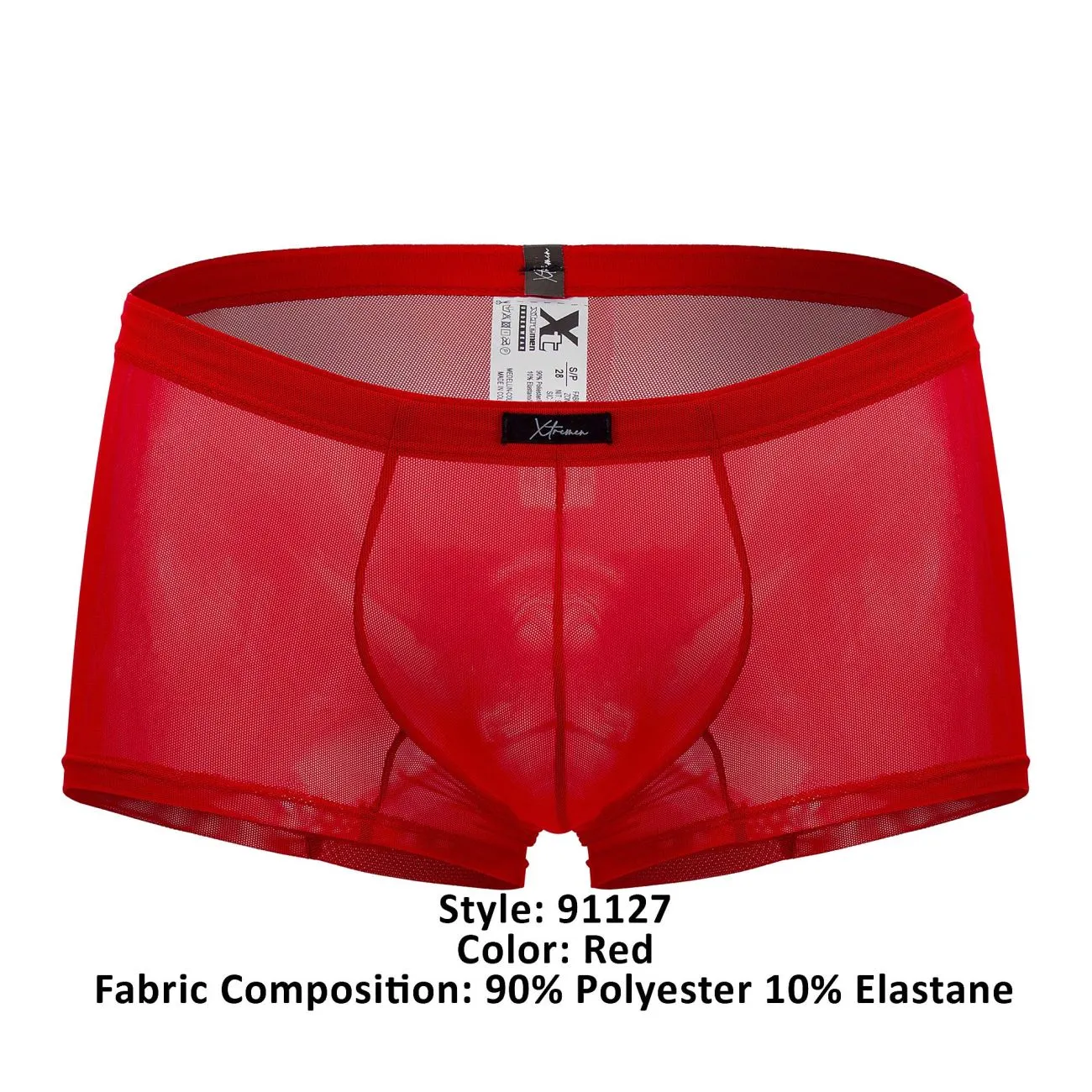 Clothing_Xtremen_Unterwäsche Xtremen 91127 Mesh Slips Farbe Rot