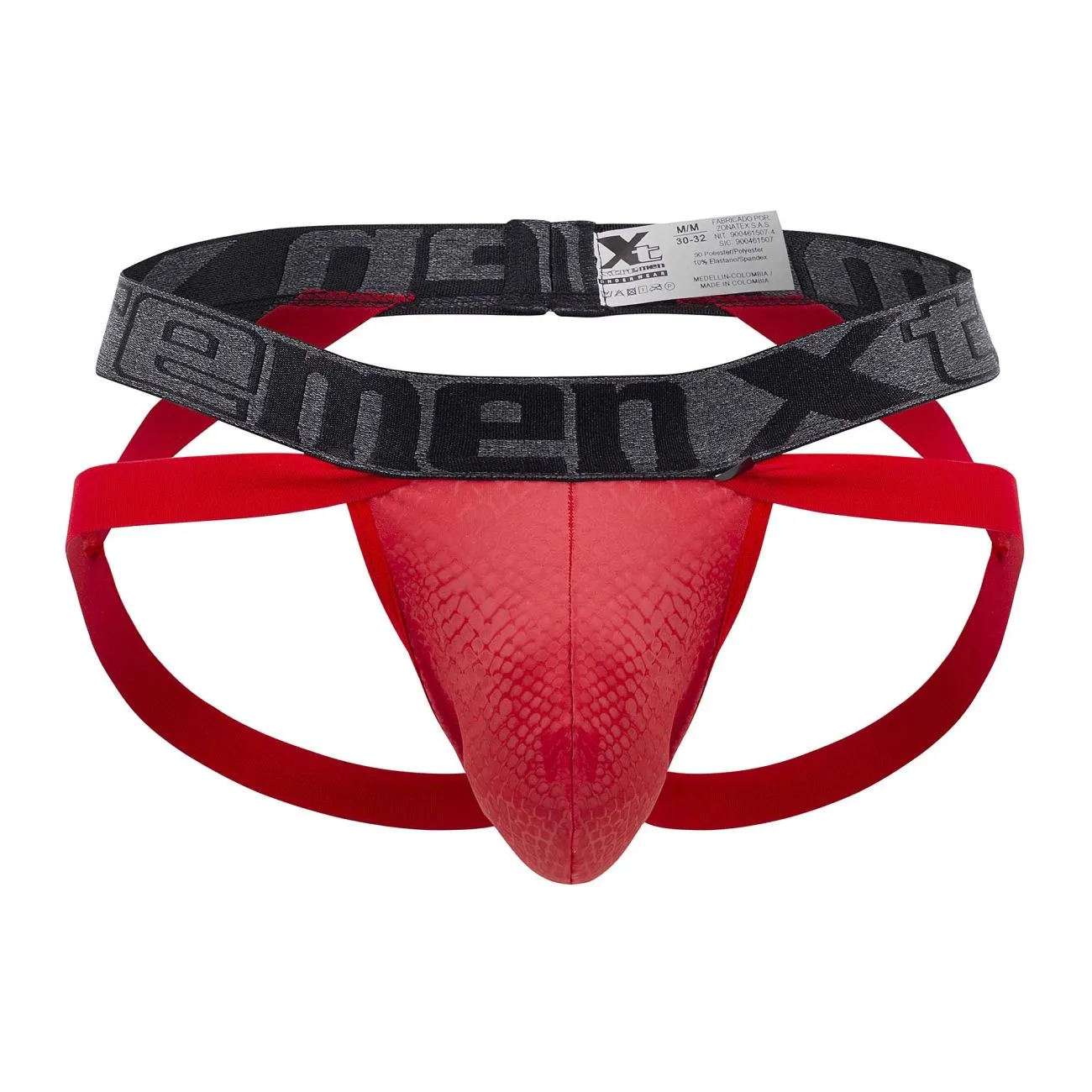 Clothing_Xtremen_Unterhose Xtremen 91128 Schlangenmuster Jockstrap Farbe Rot