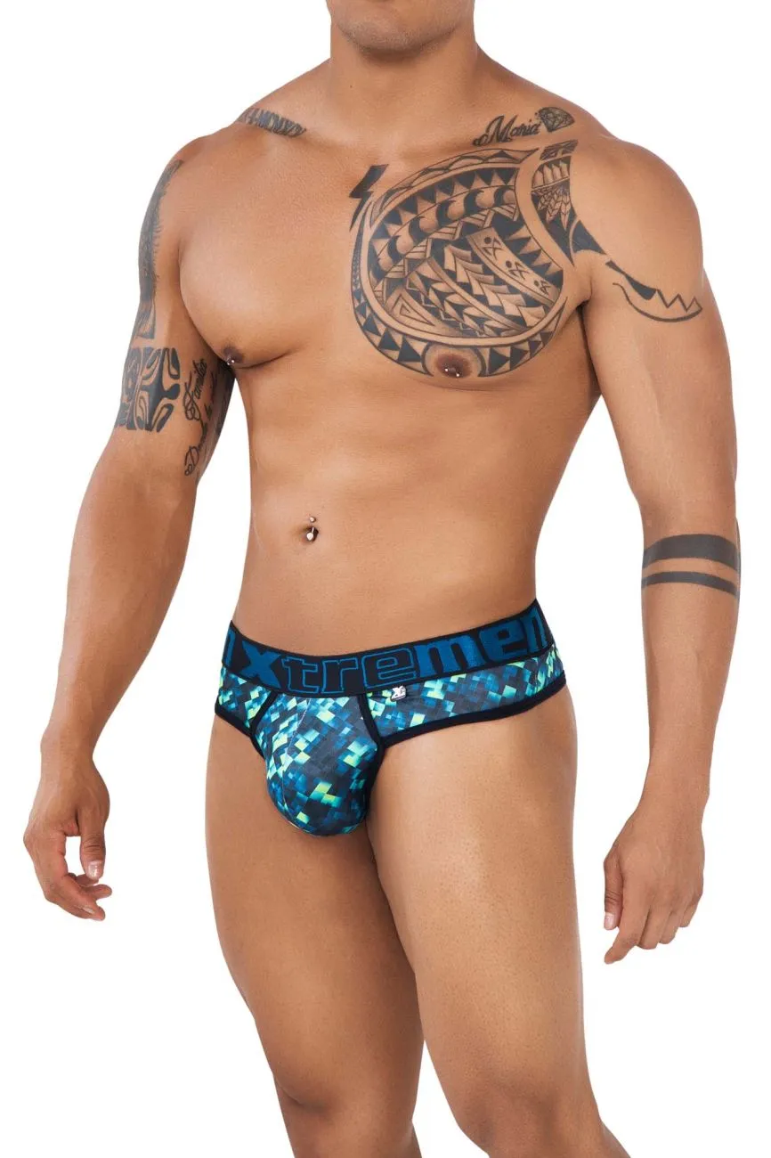 Clothing_Xtremen_Unterwäsche Xtremen 91131 Bedruckte Tangas Farbe Grün