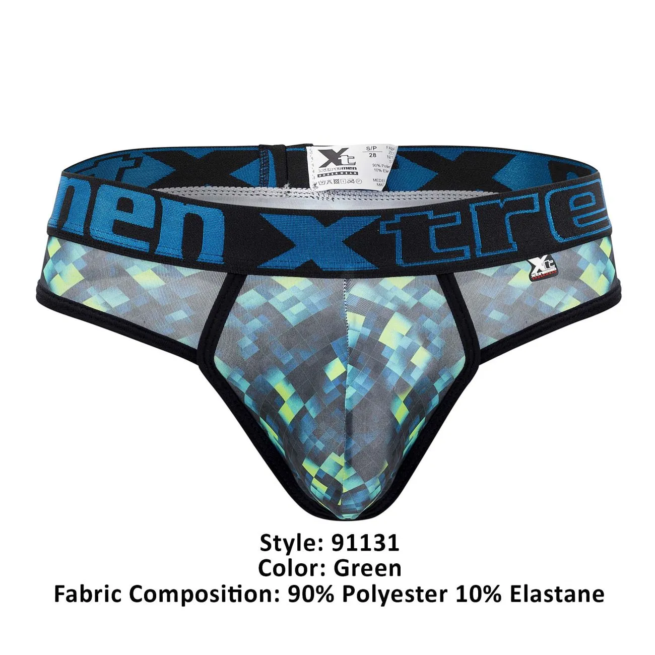 Clothing_Xtremen_Unterwäsche Xtremen 91131 Bedruckte Tangas Farbe Grün