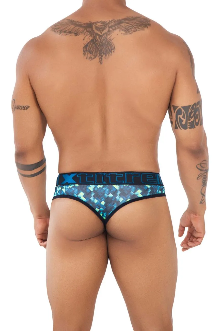 Clothing_Xtremen_Unterwäsche Xtremen 91131 Bedruckte Tangas Farbe Grün