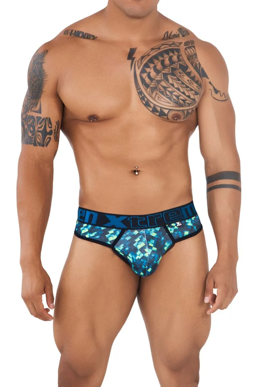 Clothing_Xtremen_Unterwäsche Xtremen 91131 Bedruckte Tangas Farbe Grün