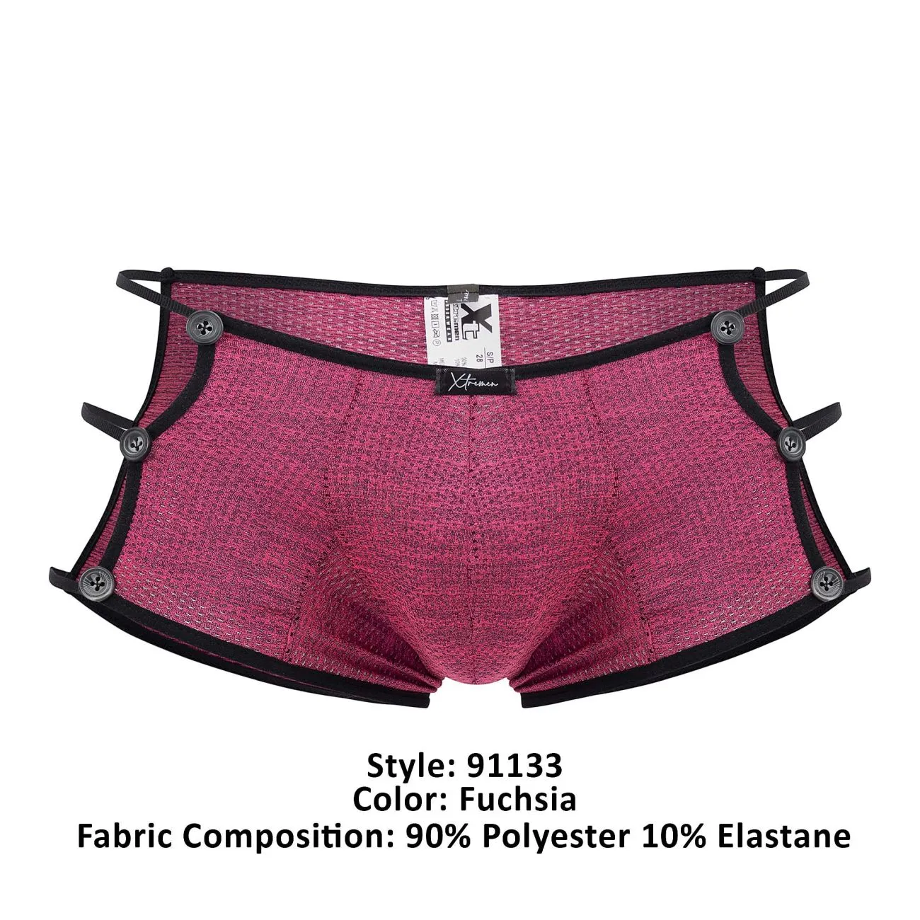 Clothing_Xtremen_Unterwäsche Xtremen 91133 Mesh Slips Farbe Fuchsia