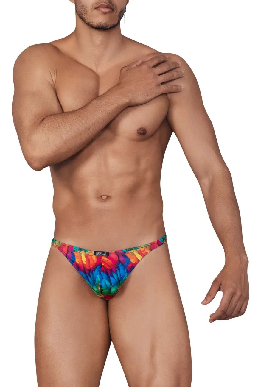 Clothing_Xtremen_Unterwäsche Xtremen 91146 Bedruckte Mikrofaser-Tangas Farbe Regenbogenprisma
