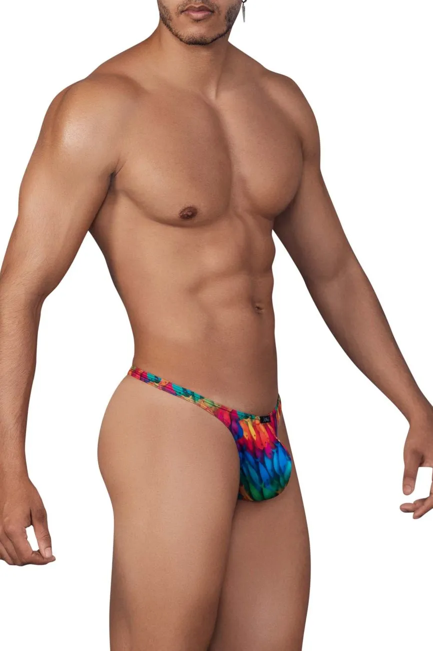 Clothing_Xtremen_Unterwäsche Xtremen 91146 Bedruckte Mikrofaser-Tangas Farbe Regenbogenprisma
