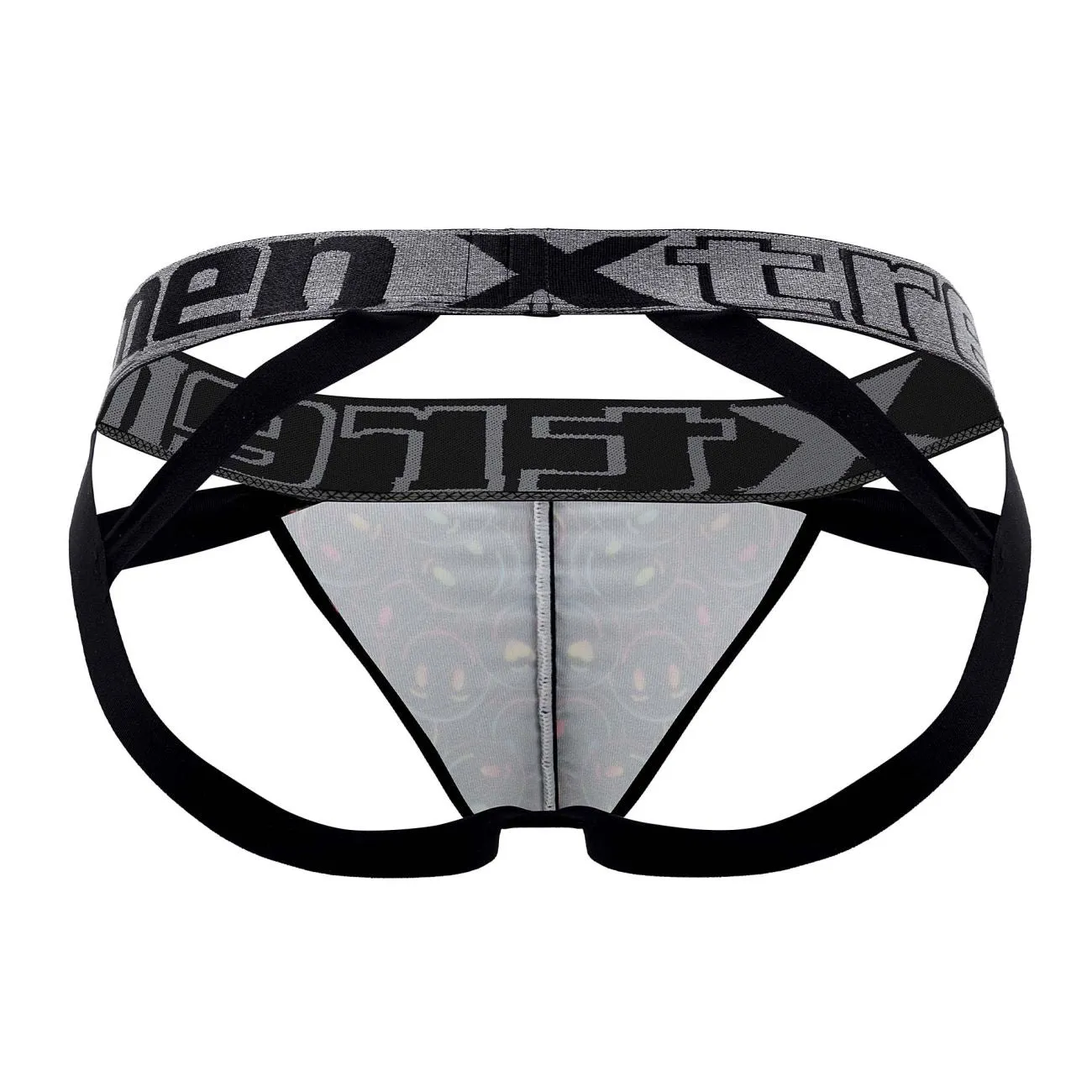 Clothing_Xtremen_Unterwäsche Xtremen 91148 Bedruckter Mikrofaser-Jockstrap Farbe Smiley-Gesicht
