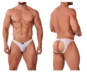 Clothing_Xtremen_Unterwäsche Xtremen 91153 Tüll Netz Jockstrap Farbe Weiß