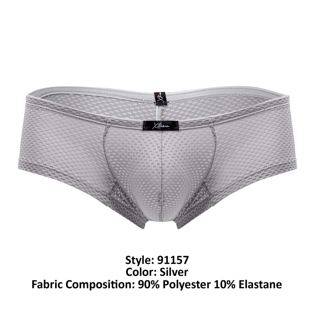 Clothing_Xtremen_Unterwäsche Xtremen 91157 Capriati Slip Farbe Silber
